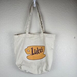 Official Warner Bros Studio Tour Gilmore Girls Luke's Diner Canvas Tote Bag
